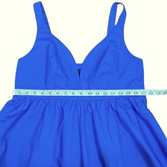 Banana Republic Fit And Flare Blue Dress, Size 10, NWT - Picture 6 of 9